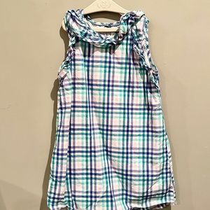 Andy and Evan Check Plaid Ruffle Spring Sleeveless Easter Dress 7y